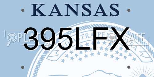 395LFX Kansas License Plate