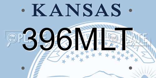 396MLT Kansas License Plate
