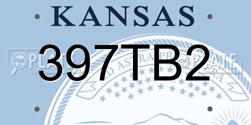 397TB2 Kansas License Plate