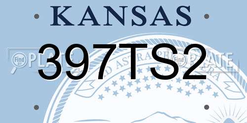397TS2 Kansas License Plate