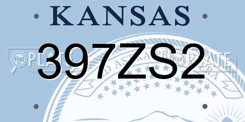 397ZS2 Kansas License Plate