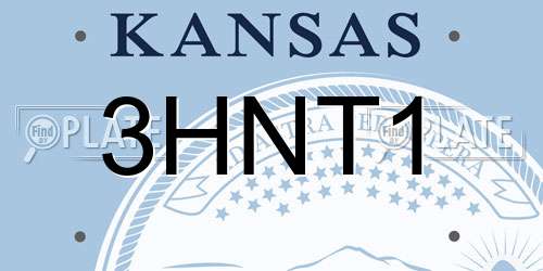 3HNT1 Kansas License Plate