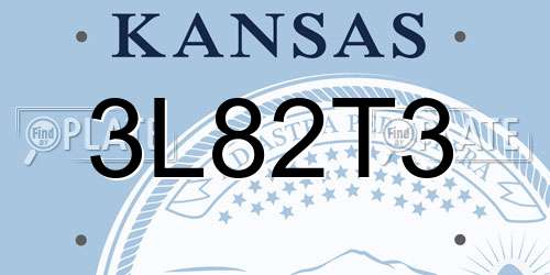 3L82T3 Kansas License Plate