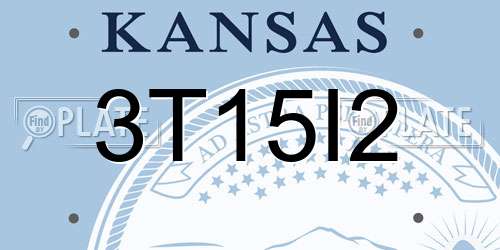 3T15I2 Kansas License Plate