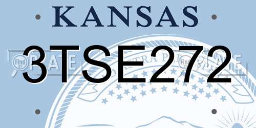 3TSE272 Kansas License Plate