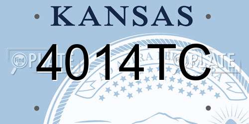 4014TC Kansas License Plate