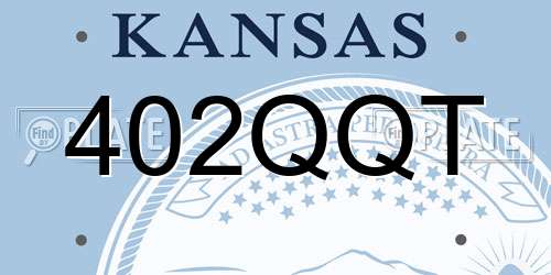 402QQT Kansas License Plate