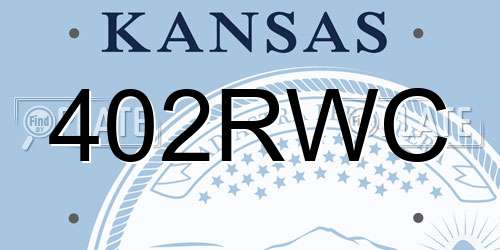 402RWC Kansas License Plate
