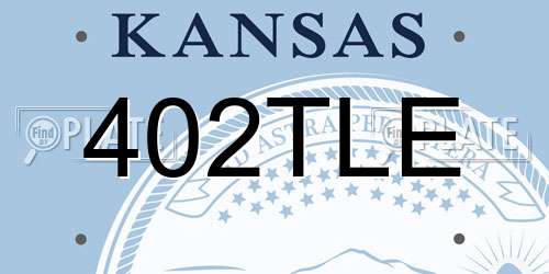 402TLE Kansas License Plate