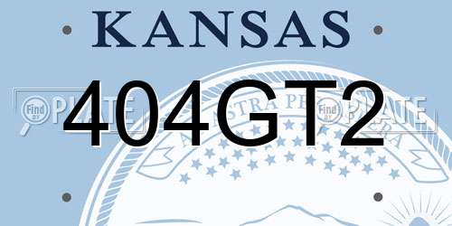404GT2 Kansas License Plate