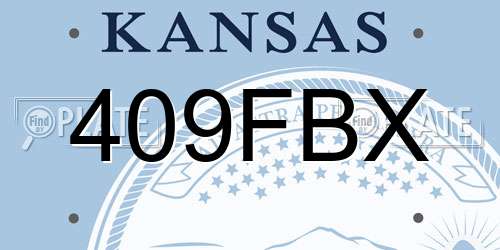 409FBX Kansas License Plate