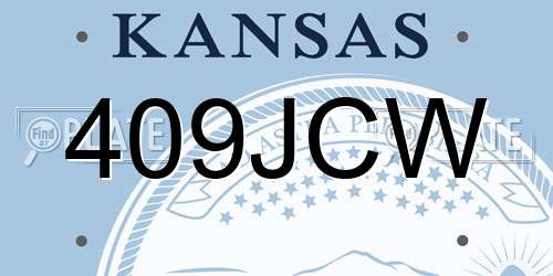 409JCW Kansas License Plate