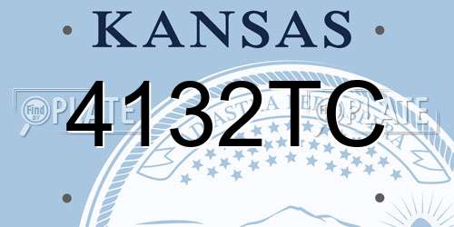 4132TC Kansas License Plate