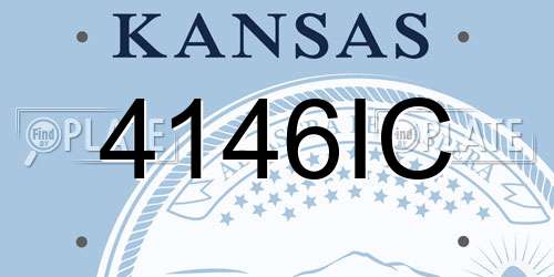 4146IC Kansas License Plate