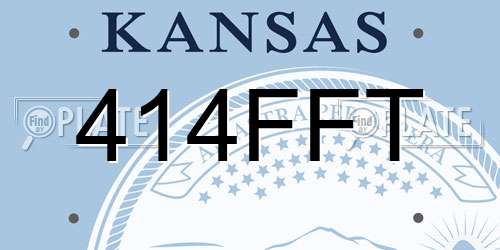414FFT Kansas License Plate