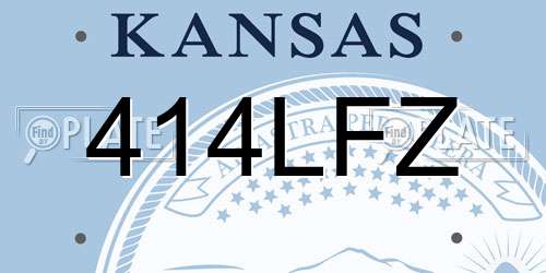414LFZ Kansas License Plate
