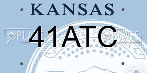 41ATC Kansas License Plate