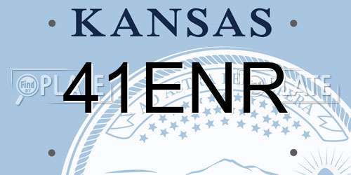 41ENR Kansas License Plate
