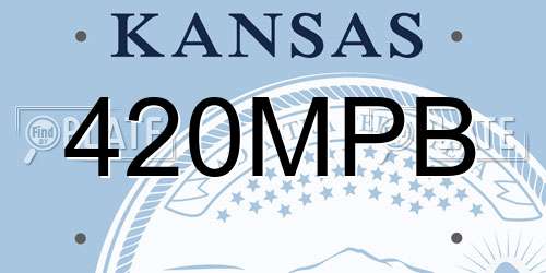 420MPB Kansas License Plate