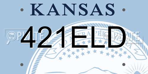 421ELD Kansas License Plate