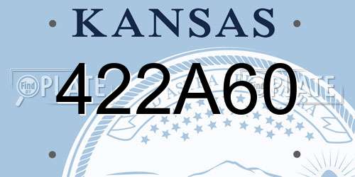 422A60 Kansas License Plate