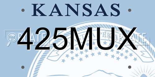 425MUX Kansas License Plate