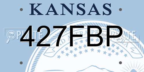 427FBP Kansas License Plate