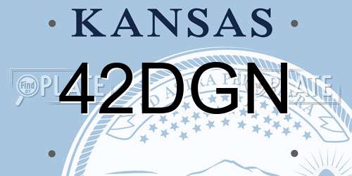 42DGN Kansas License Plate