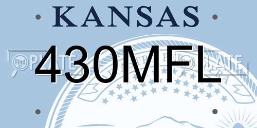 430MFL Kansas License Plate