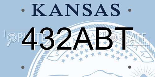 432ABT Kansas License Plate