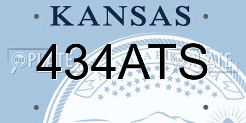 434ATS Kansas License Plate