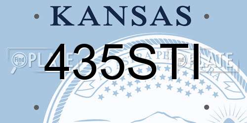 435STI Kansas License Plate