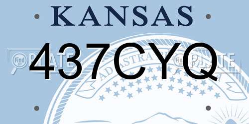 437CYQ Kansas License Plate