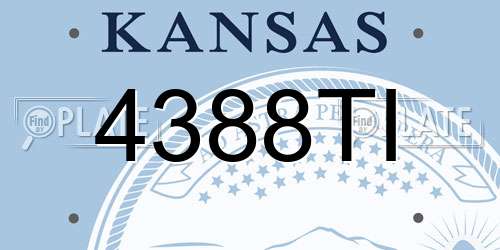 4388TI Kansas License Plate