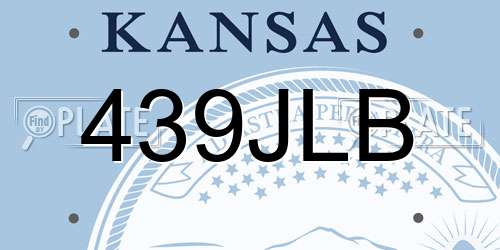 439JLB Kansas License Plate