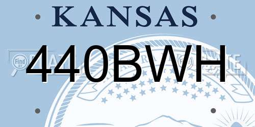 440BWH Kansas License Plate