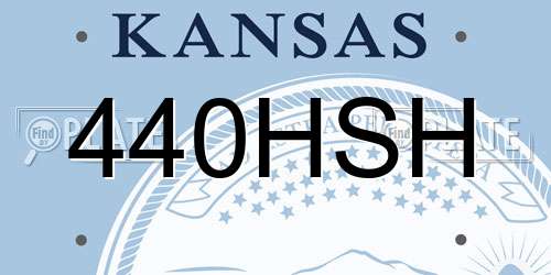 440HSH Kansas License Plate