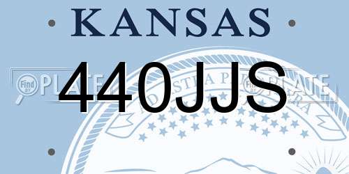 440JJS Kansas License Plate