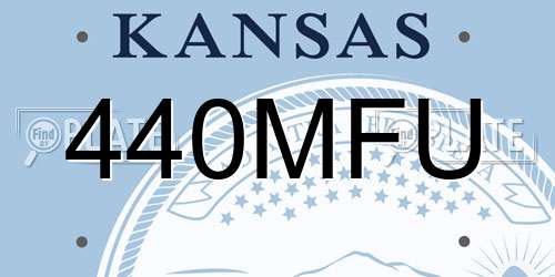 440MFU Kansas License Plate