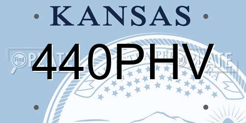 440PHV Kansas License Plate