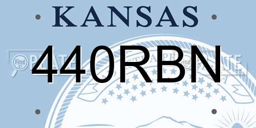 440RBN Kansas License Plate