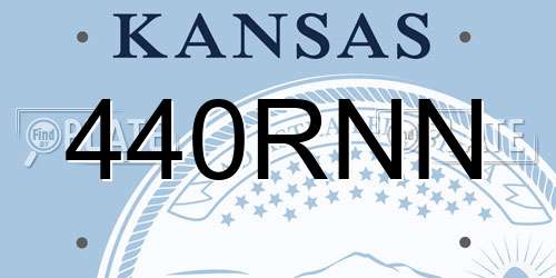 440RNN Kansas License Plate