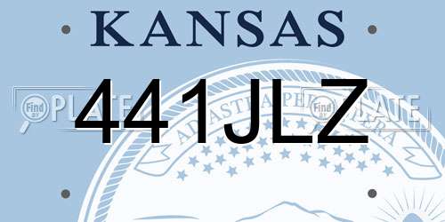 441JLZ Kansas License Plate