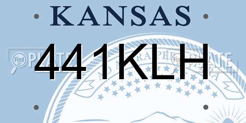 441KLH Kansas License Plate