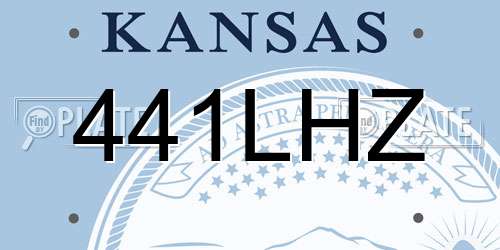441LHZ Kansas License Plate