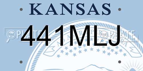 441MLJ Kansas License Plate