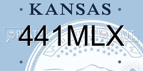 441MLX Kansas License Plate