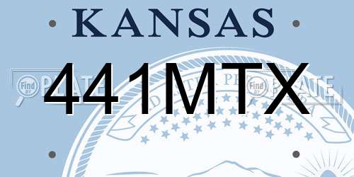 441MTX Kansas License Plate