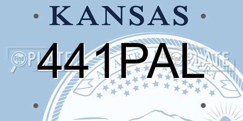 441PAL Kansas License Plate