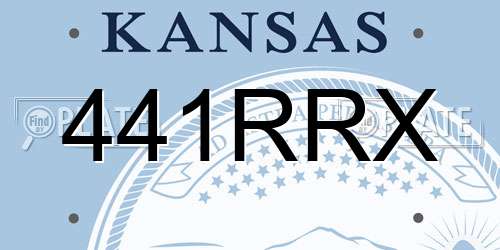 441RRX Kansas License Plate